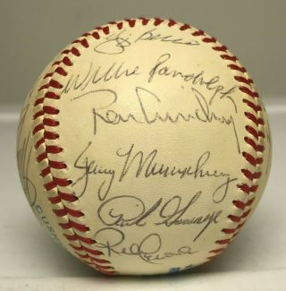 1982 Ny Yankees Team 25x Signed Baseball W/ Gossage Berra Winfield Hof Jsa Loa