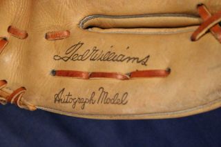 Vintage Sears Ted Williams Baseball Glove Mitt 1676 RHT Youth Size 2