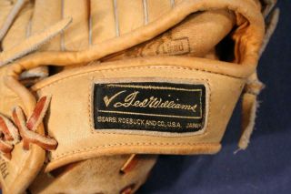 Vintage Sears Ted Williams Baseball Glove Mitt 1676 RHT Youth Size 7