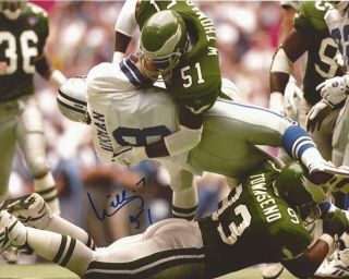 " Willie T " William Thomas Autographed Signed 8 " X 10 " Photo Philadelphia Eagles