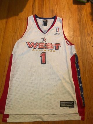 Tracy Mcgrady Houston Rockets Jersey Size Xl 2005 West All Star Nba White T - Mac