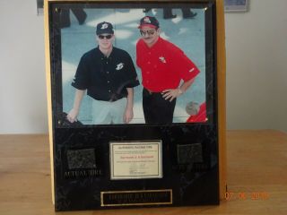 Dale Earnhardt Sr And Jr Racing Reflection Picture/plaque