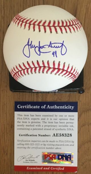 Jake Arrieta W/ 49 Licensed Psa/dna Authenticated Signed Manfred Baseball
