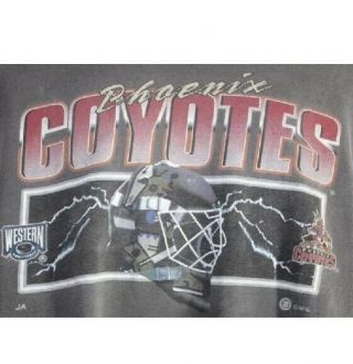 Vintage 90s Phx Coyotes Long Sleeve T Shirt Mens XL Hockey NHL Aztec Logo Salem 2