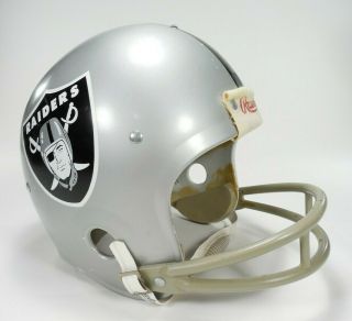 Oakland Raiders Rawlings Football Helmet Vintage Throwback Nfl Size Medium Usa