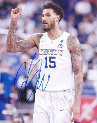 Willie Cauley - Stein Autographed Signed 8x10 Photo Kings Kentucky Wildcats