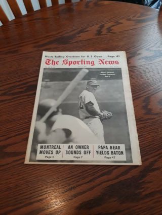 June 15,  1968 - The Sporting News - Woodie Fryman Of The Philadelphia Phillies