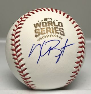 Kris Bryant Signed 2016 World Series Baseball Autographed Fanatics Hologram Cubs