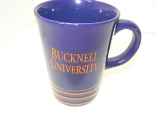 Bucknell University Bison Ceramic Coffee Mug Tall 14 Oz.  Cup Orange & Blue