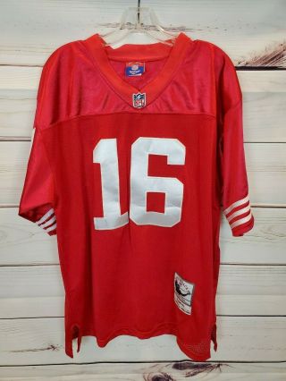 Joe Montana San Francisco 49ers Mitchell & Ness Reebok Red Nfl Jersey Sz 48