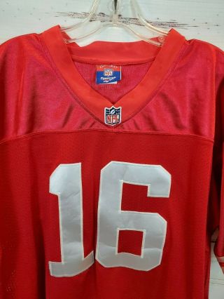 Joe Montana San Francisco 49ers Mitchell & Ness Reebok Red NFL Jersey Sz 48 2