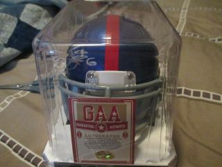 Saquon Barkley NY Giants Signed Autographed Mini Football Helmet With 2