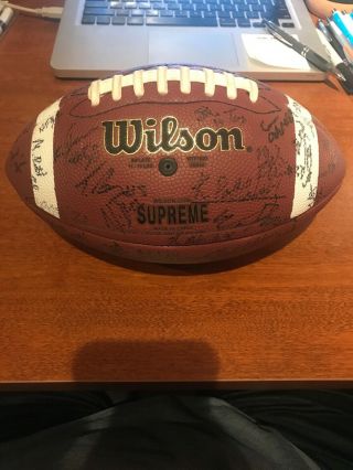 2010 Team Signed Central Michigan University Autographed Football Eric Fisher
