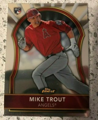 2011 Topps Finest Mike Trout La Angels Rookie