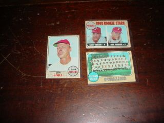 Philadelphia Phillies 1968 Topps Baseball 25 cards Richie Allen Johnny Callison 7