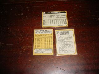 Philadelphia Phillies 1968 Topps Baseball 25 cards Richie Allen Johnny Callison 8