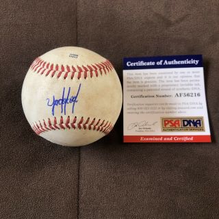 Yordan Alvarez Signed Game Baseball Milb Autographed Auto Astros,  Psa