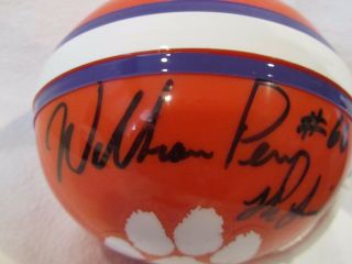 William Perry Autographed Clemson Tigers Mini Helmet w/ 
