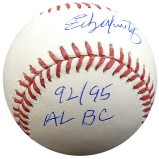 EDGAR MARTINEZ AUTOGRAPHED SIGNED MLB BASEBALL MARINERS 92/95 AL BC MCS 126620 2