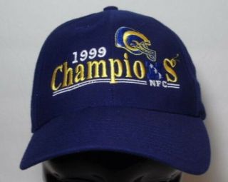 Vintage 1999 St.  Louis Rams Nfc Champions Nfl Football Snapback Hat Cap