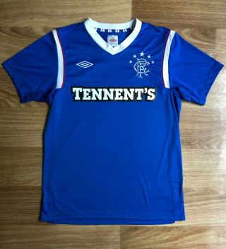 Glasgow Rangers 2011 - 2012 Home Umbro Football Shirt Soccer Jersey Camiseta M