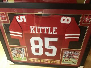Framed George Kittle Signed Jersey 49ers