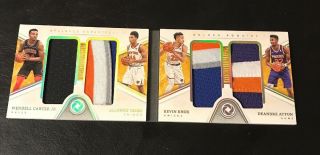 2018 - 19 Panini Opulence Patch Booklet.  Trier,  Carter,  Ayton,  Knox Insane Card