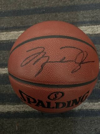 Michael Jordan Hand Signed Autographed Basketball Nba Chicago Bulls