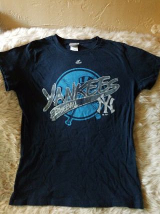 Majestic York Yankees Baseball Mlb T - Shirt Womens Large