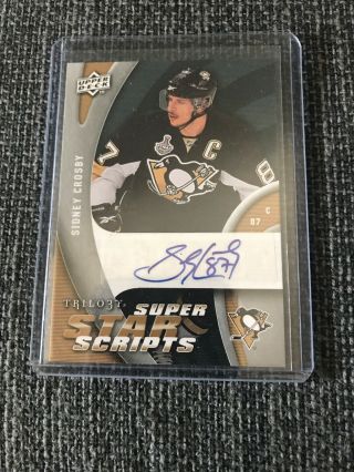 2009 - 10 Sidney Crosby Star Scripts Auto Trilogy Ss - Sc Autograph Penguins