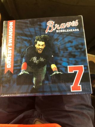 2017 Dansby Swanson Sliding Atlanta Braves Sga Bobblehead