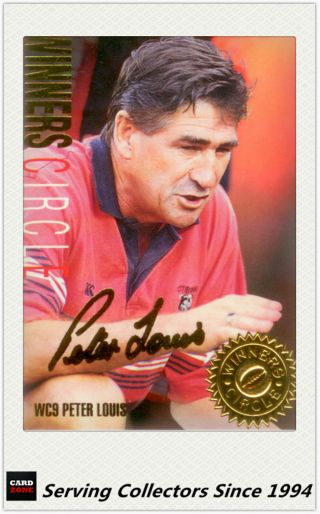 1995 Dynamic Rugby League Series 1 Winners Circle Card Wc9:peter Louis