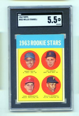 1963 Topps Willie Stargell 553 Baseball Card Sgc Ex,  5.  5 (evans)