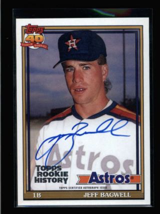 Jeff Bagwell 2018 Topps Archives Rookie History Autograph Auto 14/99 K8737