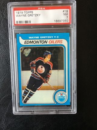 1979 Topps Wayne Gretzky 18 Hockey Card Psa - 7