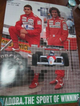 Ayrton Senna / Alain Prost / Mclaren Motor Racing Poster