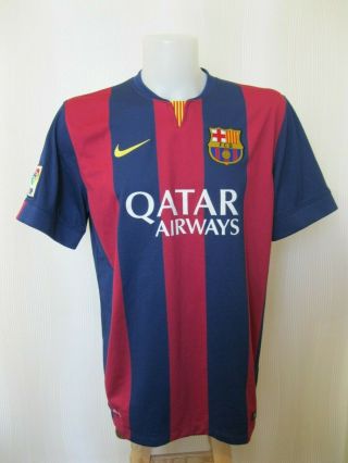 5,  /5 Fc Barcelona 2014/2015 Home Sz Xl Nike Barca Shirt Jersey Maillot Football