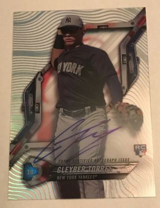 Gleyber Torres 2018 Topps Tek Auto Rc Autograph Yankees