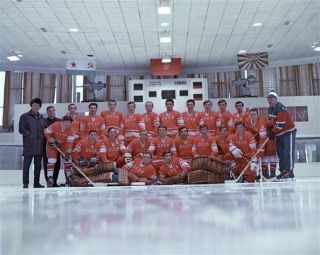 Team Ussr Russia 1972 Summit Series 8x10 Photo