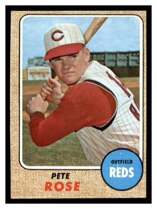 1968 Topps 230 Pete Rose Scan Of The Actual Card Condition: Ex