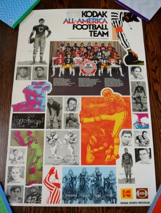 1978 Kodak All - American Football Team 24x36 " Poster