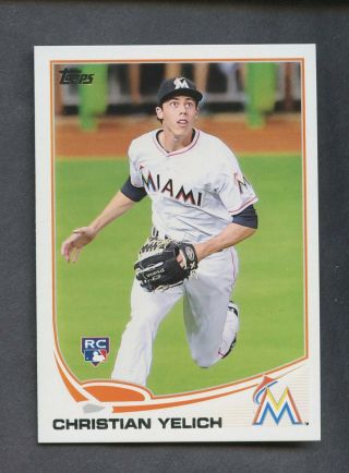 2013 Topps Update Us290 Christian Yelich Marlins Rc Rookie