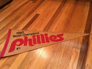 Philadelphia Phillies 1980 World Champions Pennant 28”