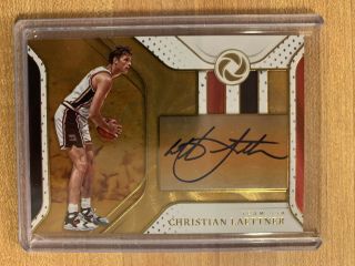 2018 - 19 Opulence Christian Laettner Gold Medal Autographs Auto Gold 15/25 Ssp