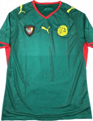 Puma Cameroon 2008/09 M Home Soccer Jersey Football Shirt Cameroun Maillot