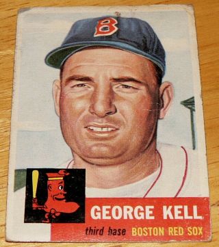 1953 Topps Baseball Set,  138 George Kell,  Boston Red Sox