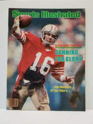 January 25,  1982 Joe Montana San Francisco 49ers Sports Illustrated Bowl