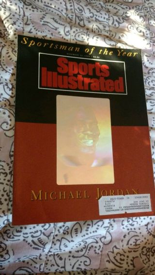Vtg 1991 Sports Illustrated Sportsman Of The Year Michael Jordan Hologram Cover