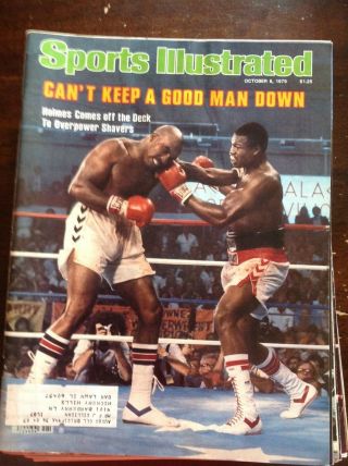 October 8 1979 Larry Holmes Heavyweight Boxing Sports Illustrated Shavers Ernie
