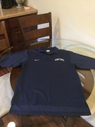 Penn State Nittany Lions Blue Nike Polo Golf Shirt Small